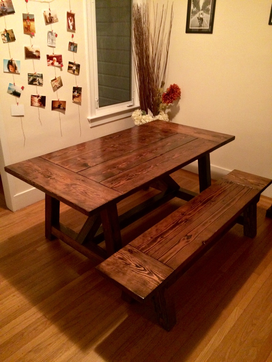 Ana White | 4x4 Truss Table and Bench - DIY Projects