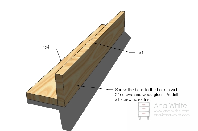 Ana White  Build a Ten Dollar Ledges  Free and Easy DIY Project and 