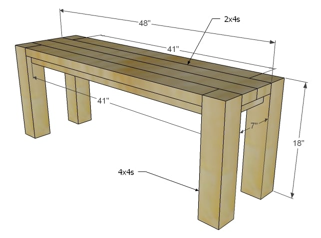 workbench plans using 2Ã—4 | woodproject