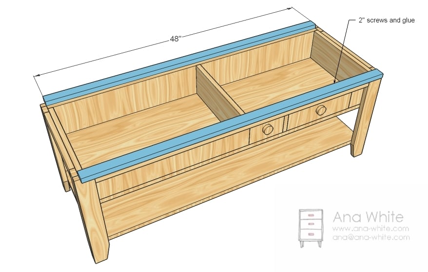 free woodworking plans coffee table drawers  Woodworking Community 
