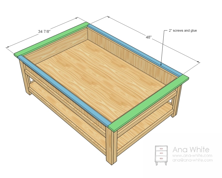 coffee table layout plans