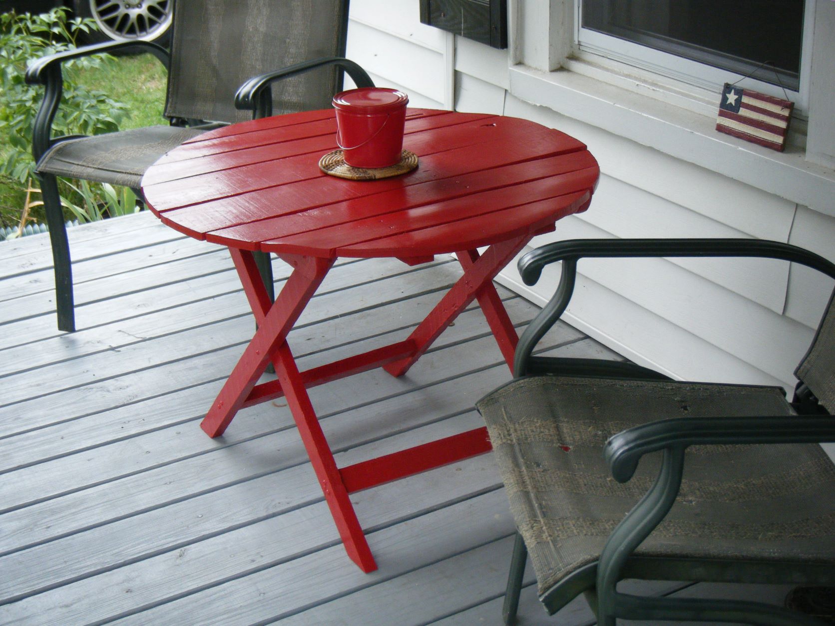 diy outdoor side table round