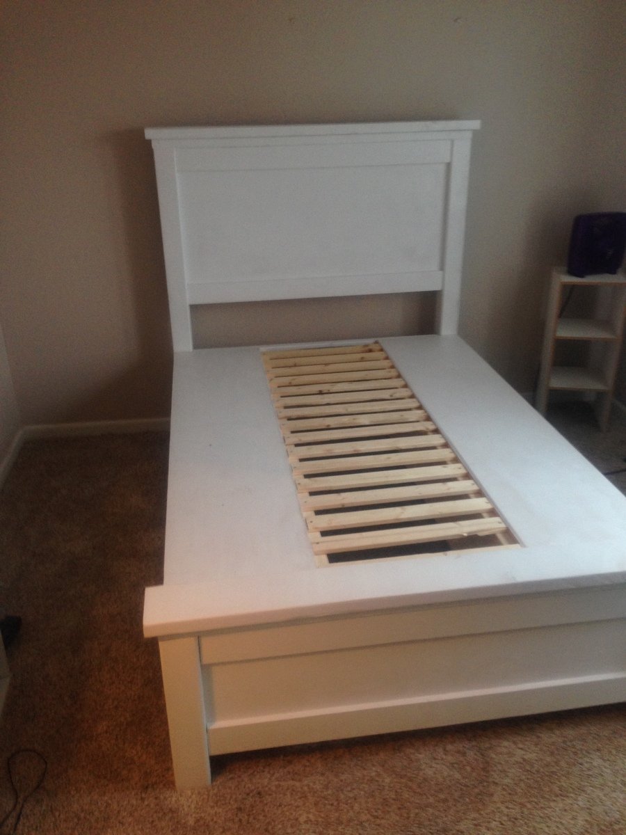 storage bed with slats