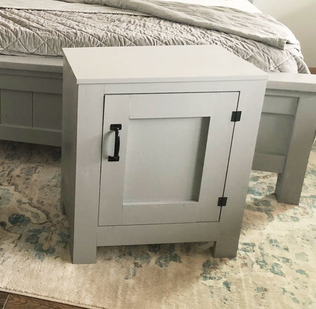 Cabinet Style Farmhouse Nightstand With Door Ana White