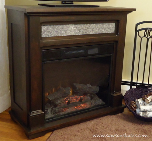 electric fireplace mantle tutorial