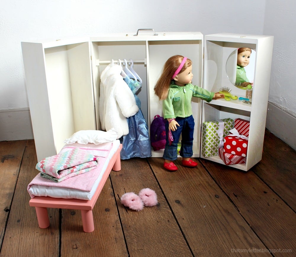 American girl closet bed DIY