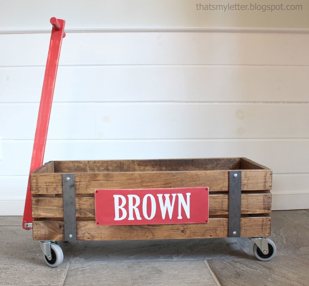 ana white beautiful wood wagon for children - industrial