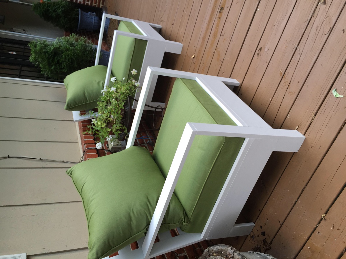 Ana White | Simple outdoor sofa and chairs - DIY Projects