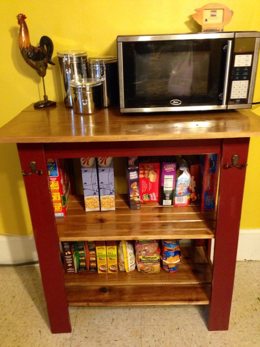Ana White | Console as microwave cart - DIY Projects
