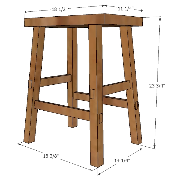  Counter Height Stool  Free and Easy DIY Project and Furniture Plans