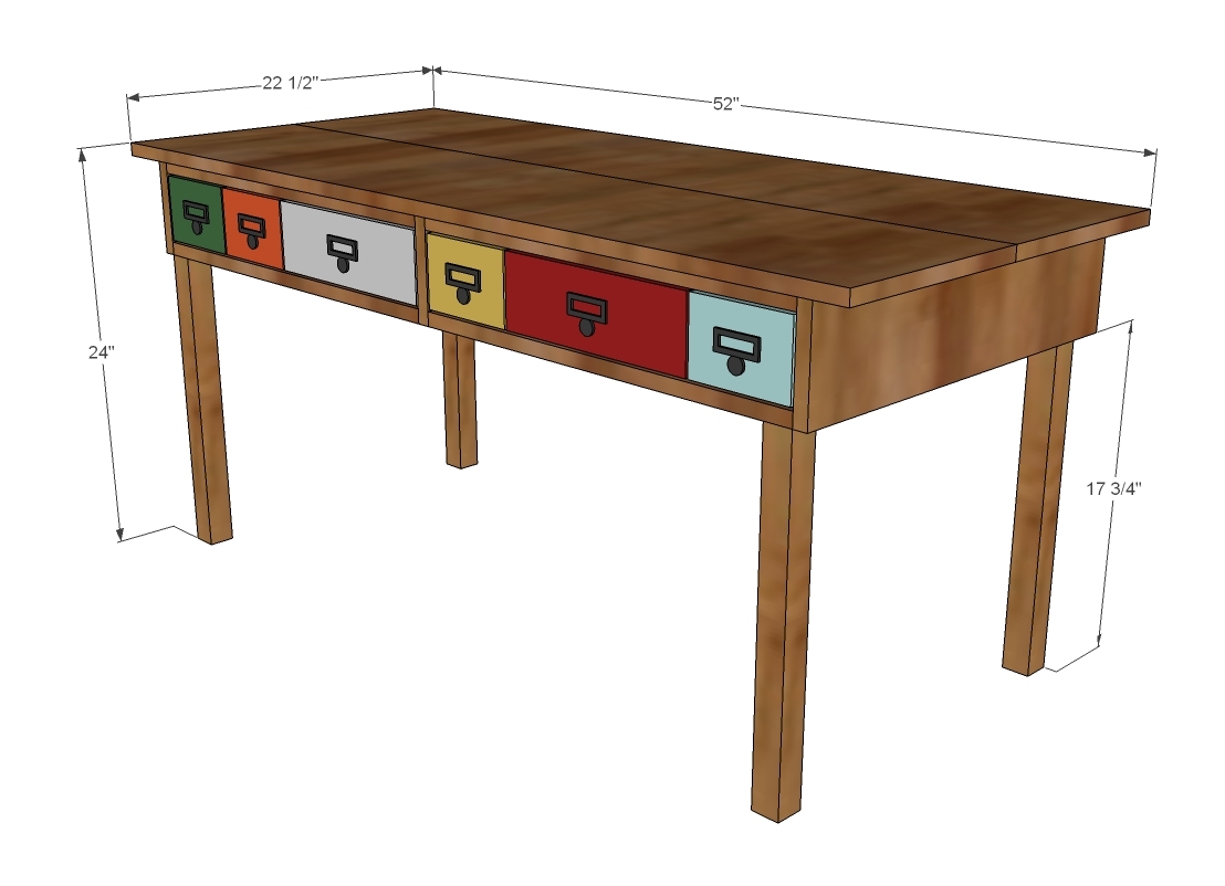 Ana White Library Catalog Play Table - DIY Projects