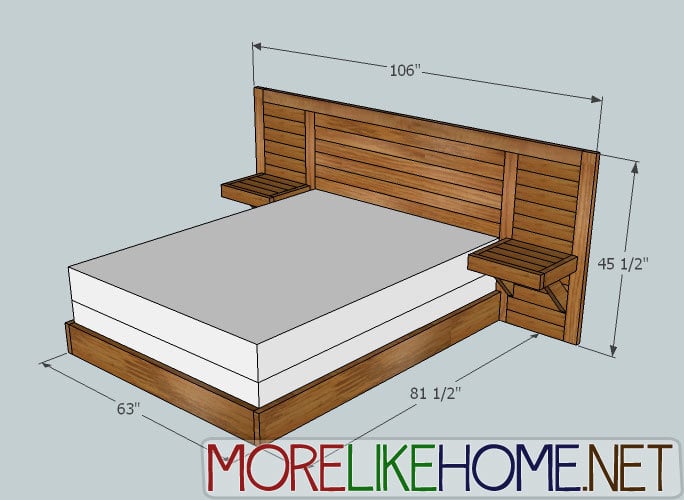 2x4 simple modern bed