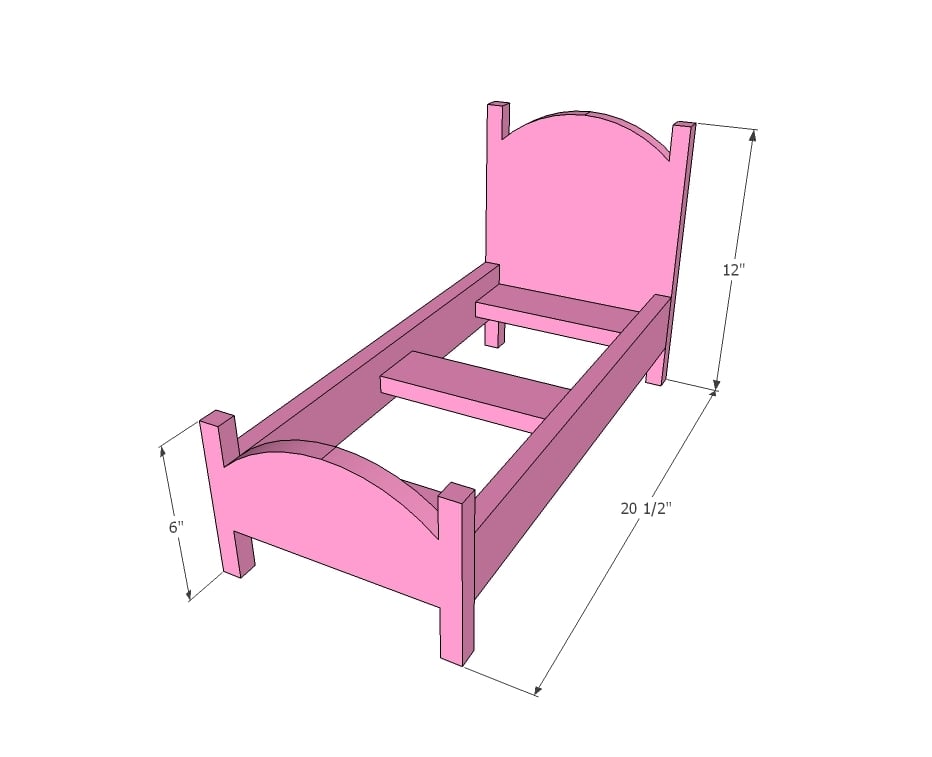Ana White | Vintage Style American Girl Doll Bed - DIY Projects