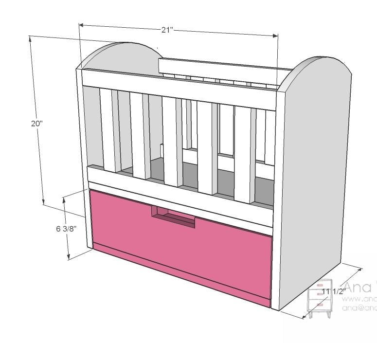 Baby Cradle Plans Dimensions Plans DIY Free Download kitchen cabinet 