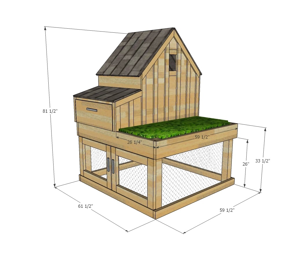plans for DIY small chicken coop