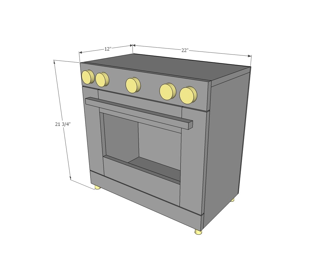 free kitchen stove toy plans
