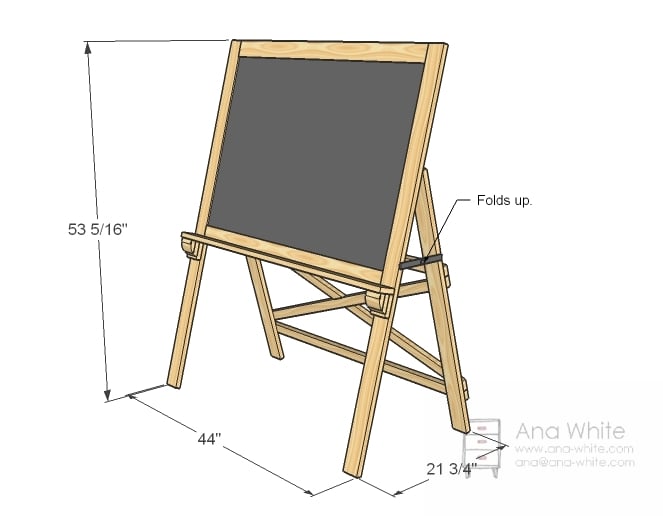 standing chalkboard stand