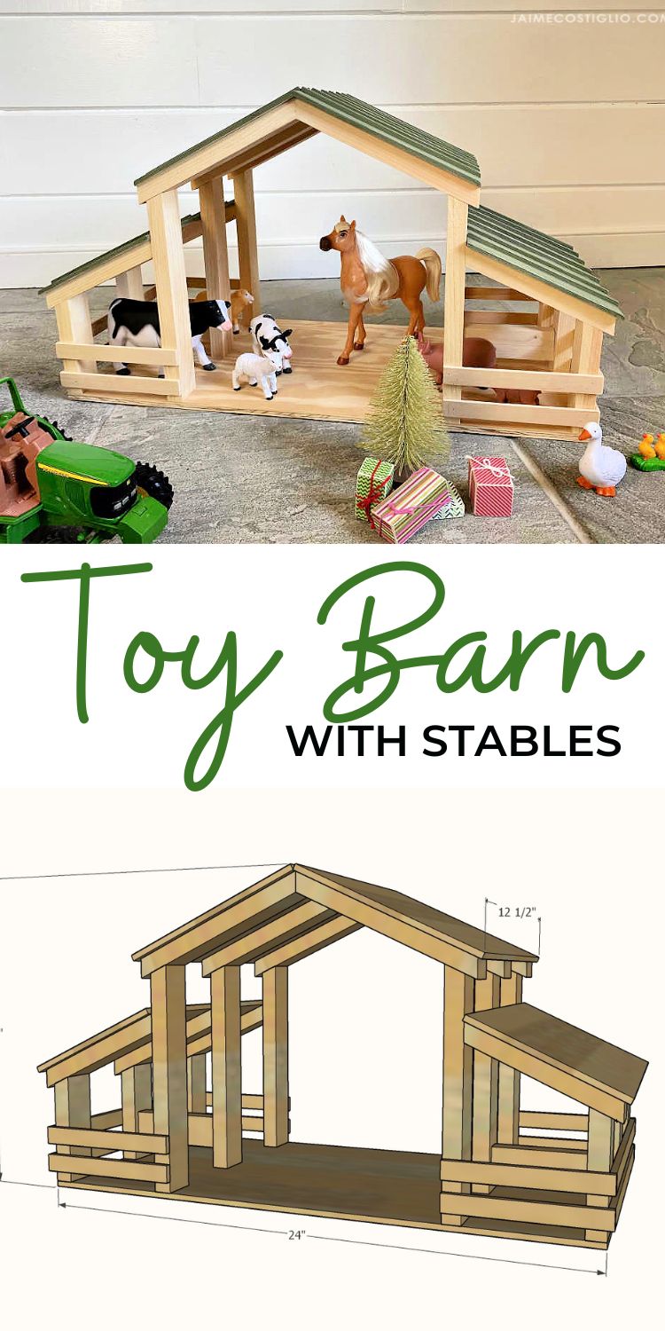 Toy Barn with Stables