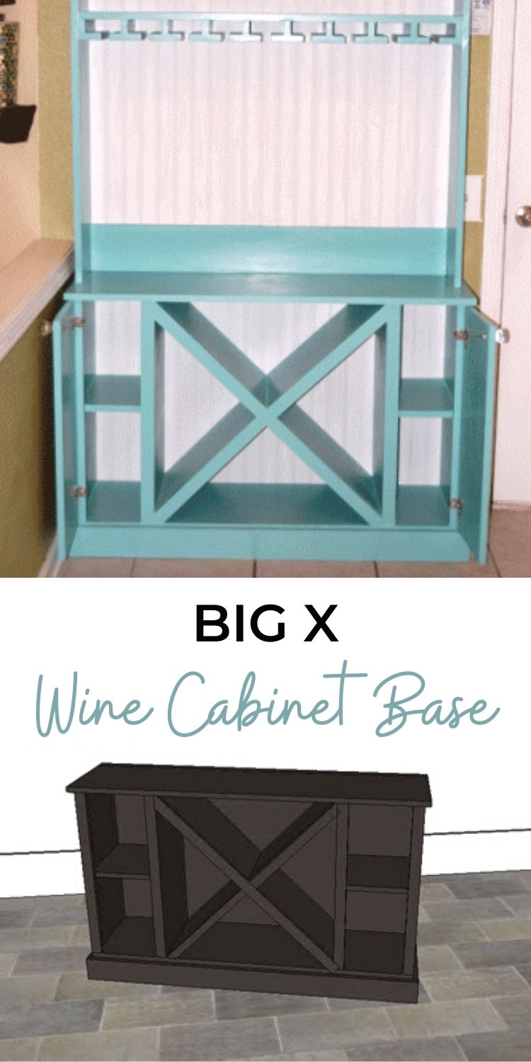 Big X Wine Cabinet Base