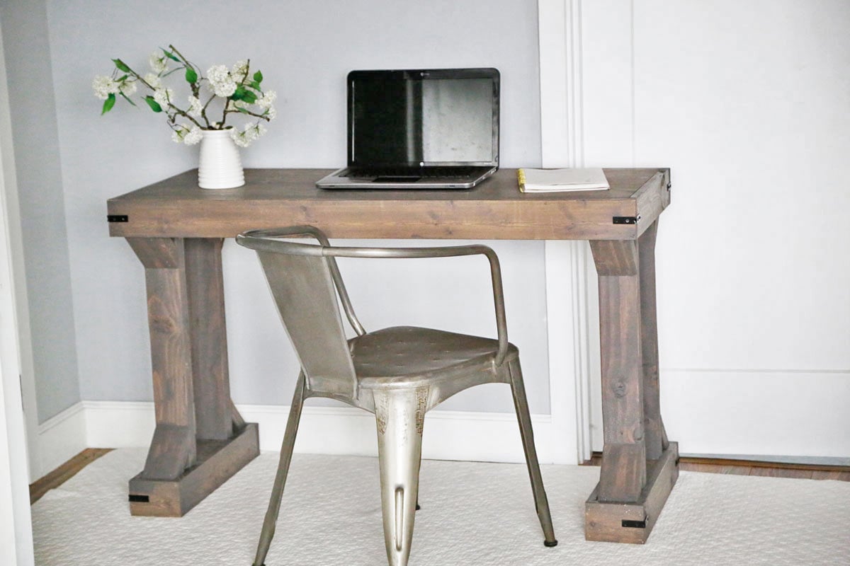 modern desk diy desk easy build desk wood desk