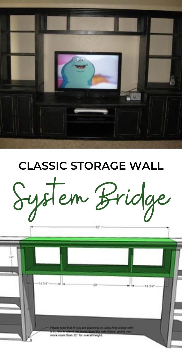Classic Storage Wall System Bridge