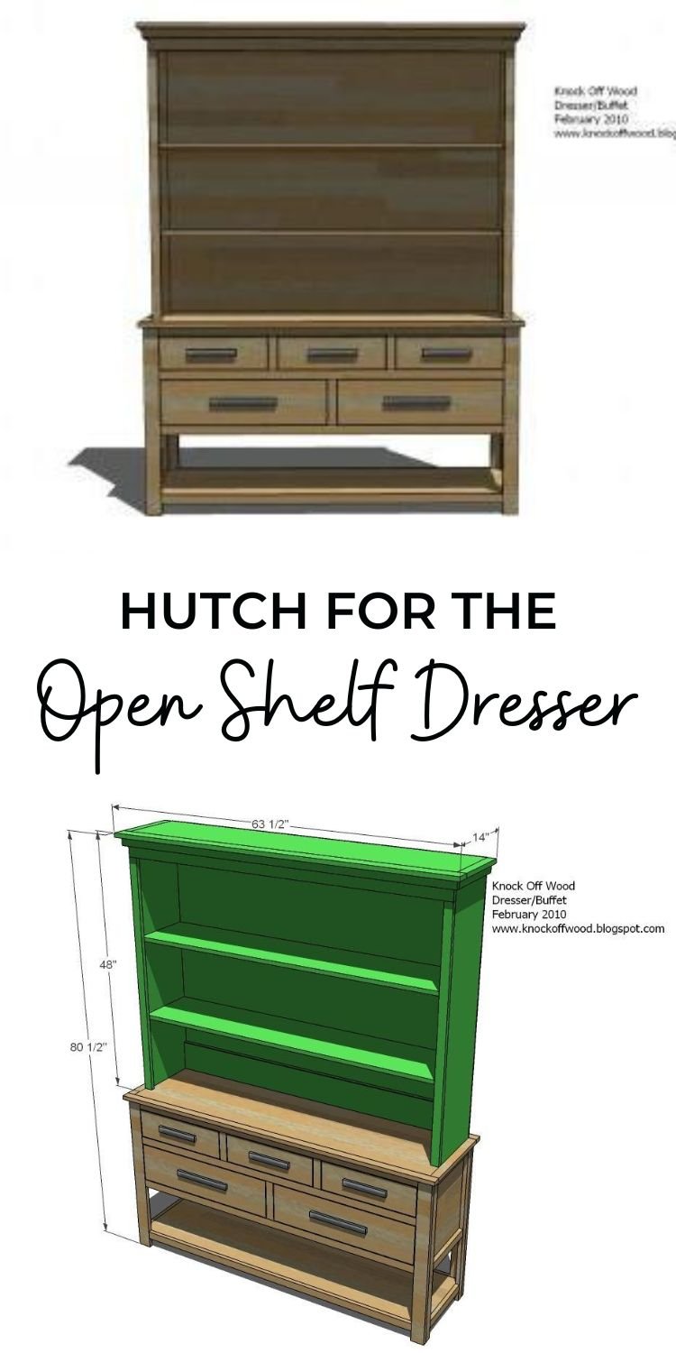 Hutch for the Open Shelf Dresser