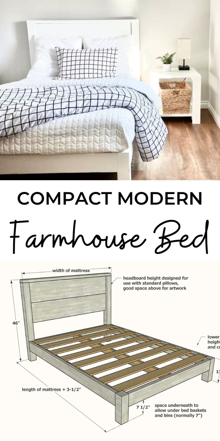 Compact Modern Farmhouse Bed