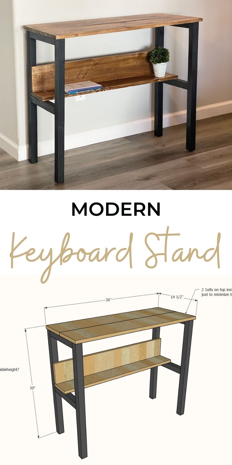 Easy to Build Modern Keyboard Stand