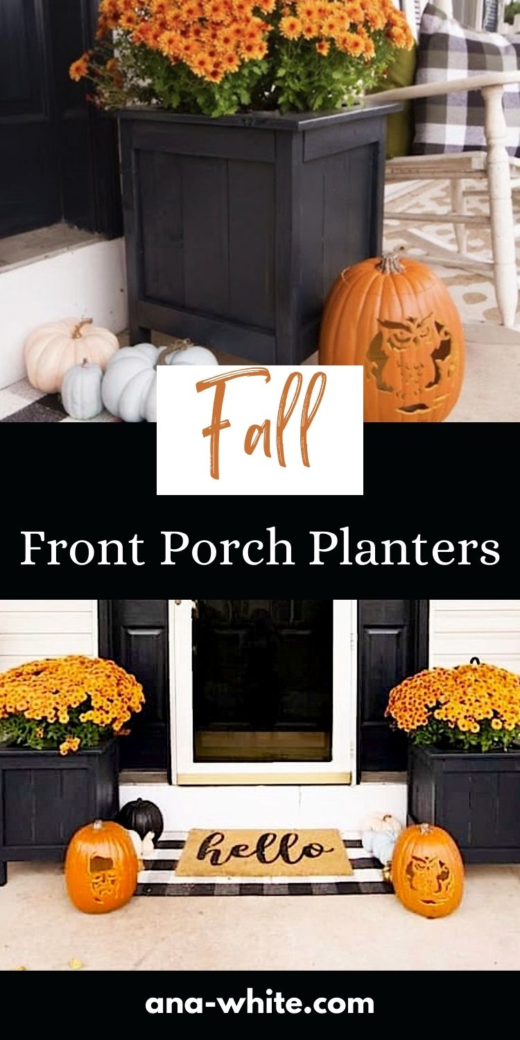 Fall Front Porch Planters