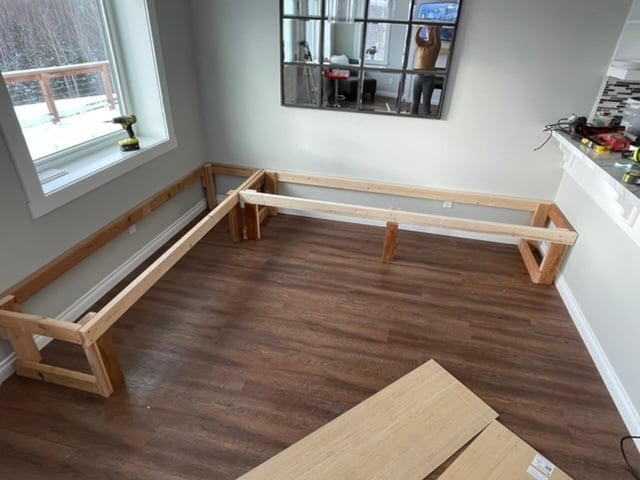 2x4 banquette bench 