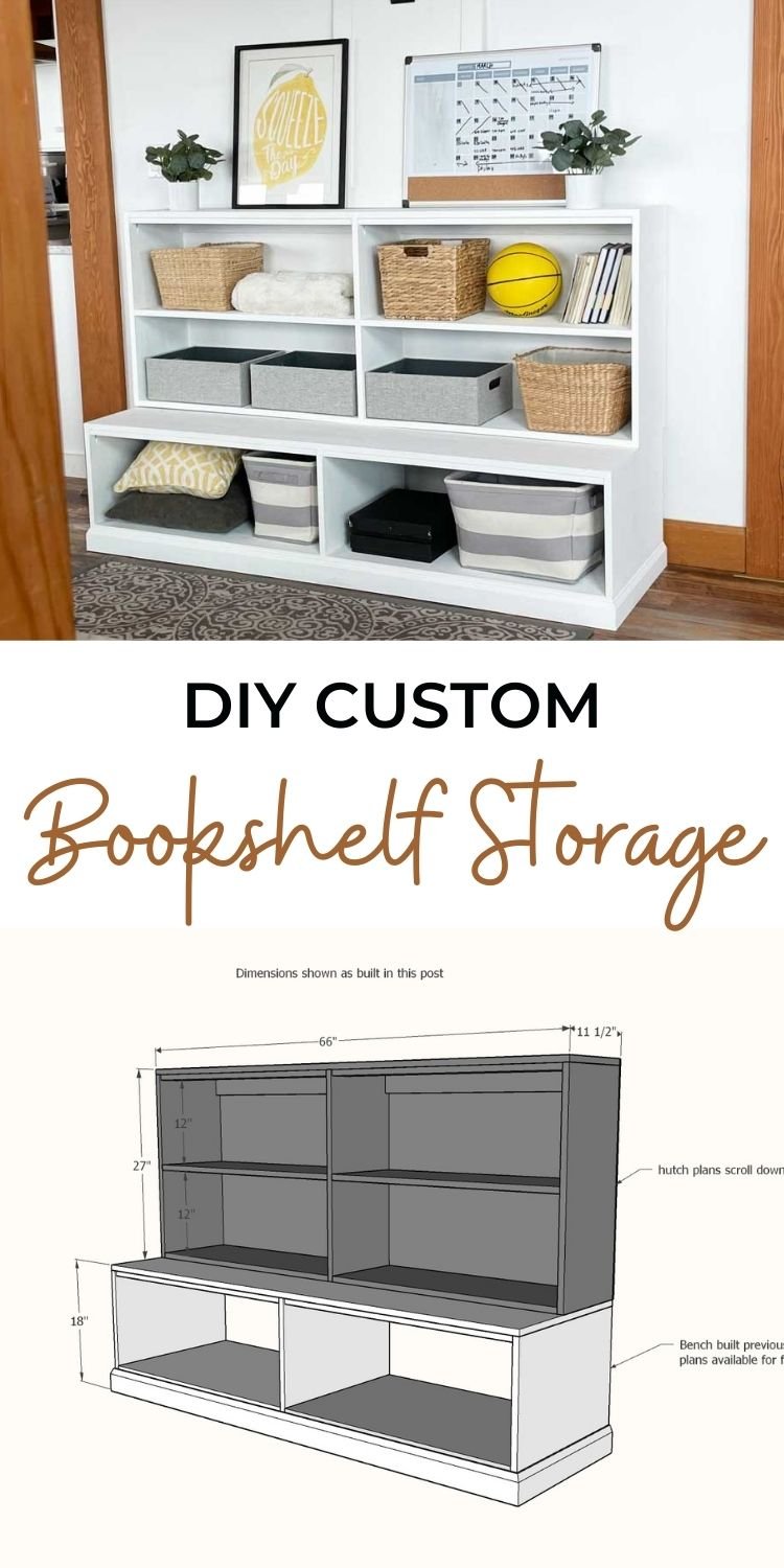 DIY Custom Bookshelf Storage