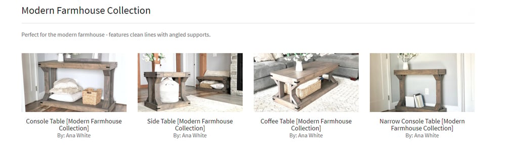modern farmhouse side tables