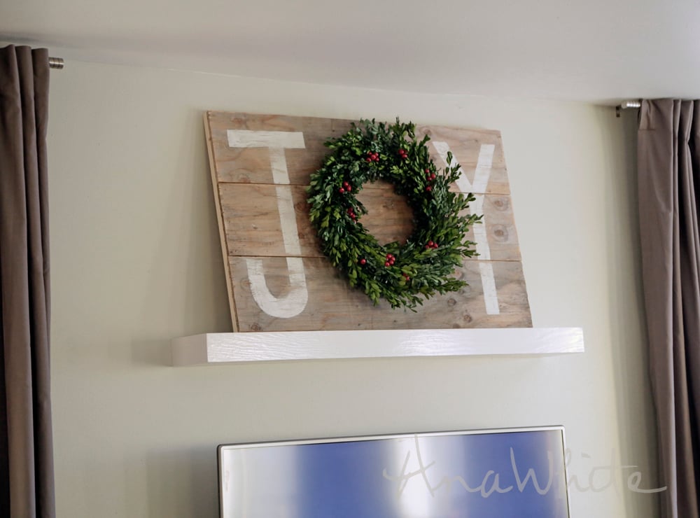 easy diy holiday sign wreath 