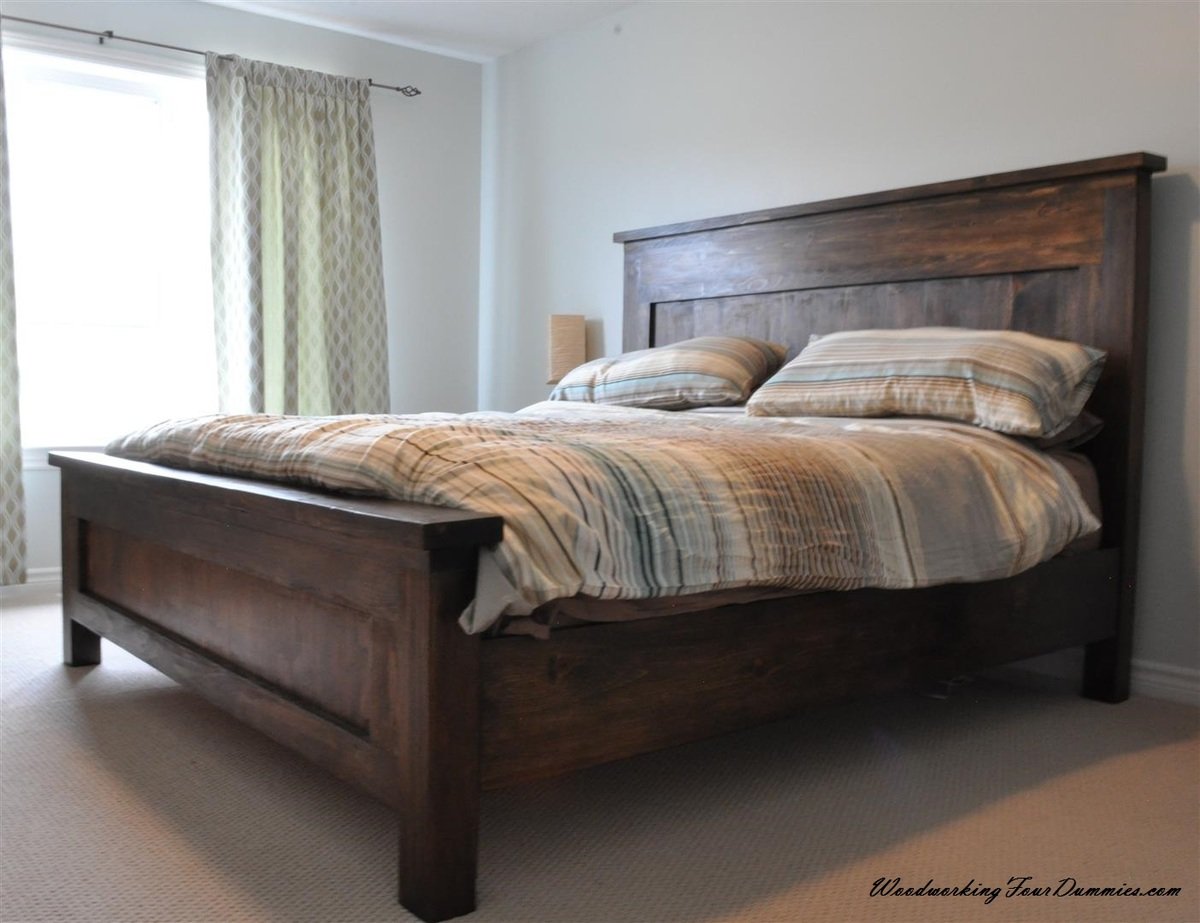 Ana White | King Farmhouse BED - DIY Projects