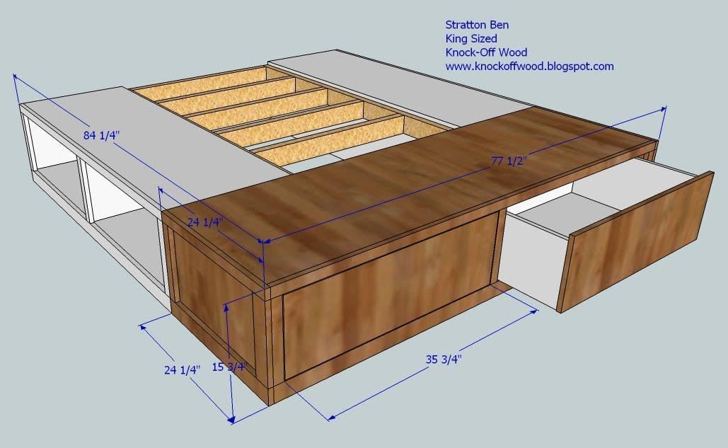 Building A King Size Platform Bed With Storage | www.woodworking ...