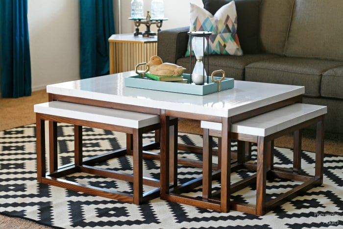 how to build modern three way nesting coffee tables