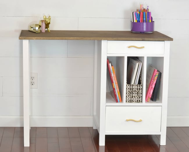 File Cubby Base Desk With Drawers Ana White
