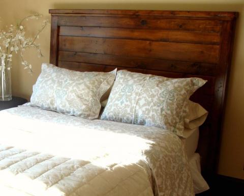 Build a Reclaimed Wood Headboard, Full and Twin Modifications