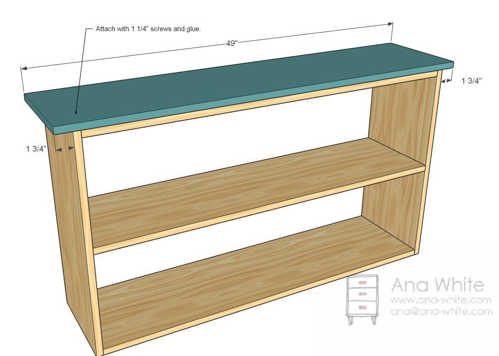 Ana White Grace's Bookshelves - Plans for Two - DIY Projects
