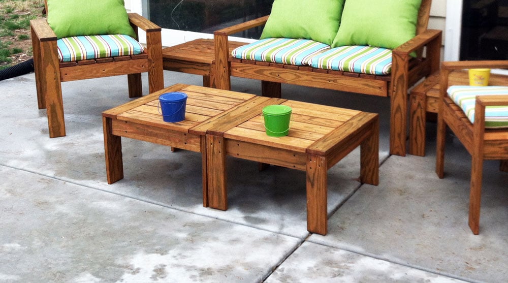 modern wood outdoor furniture