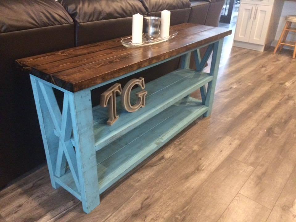 Ana White | Rustic X Sofa Table - DIY Projects