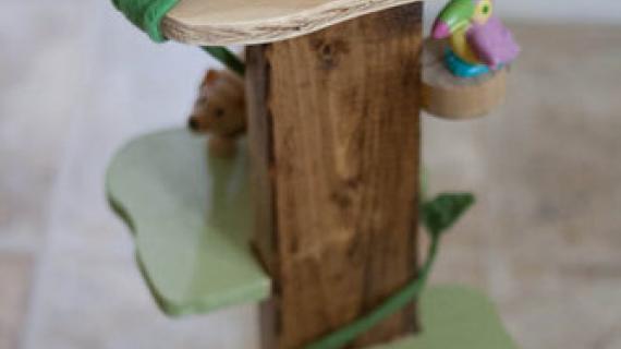 Wooden Animal Treehouse