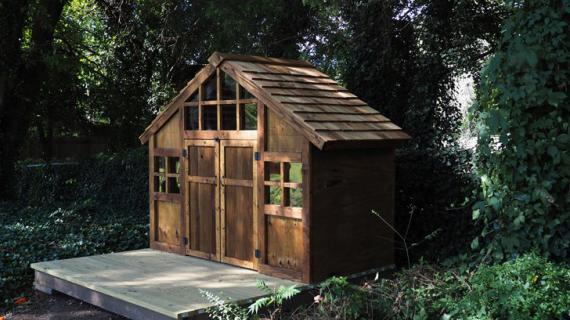 beautiful cedar playhouse