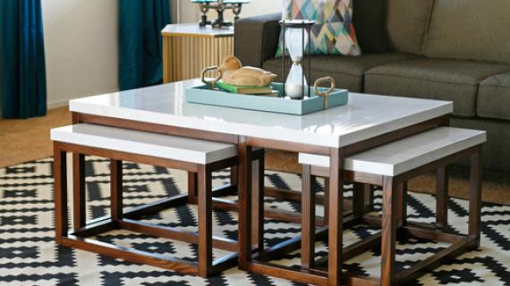 how to build modern three way nesting coffee tables