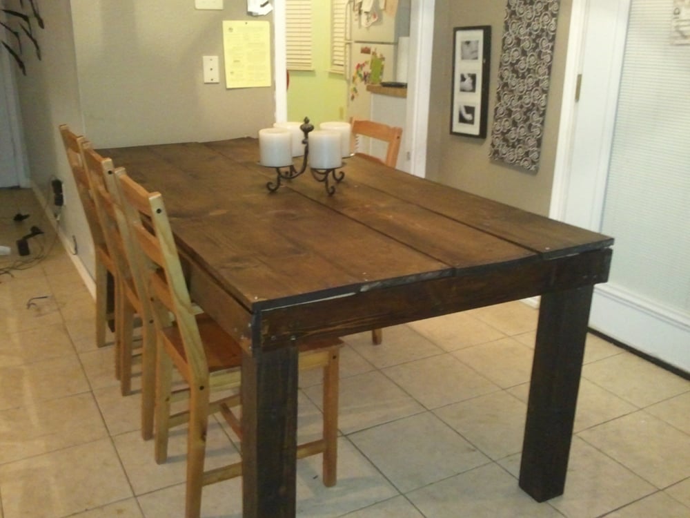 4x4 dining room table plans