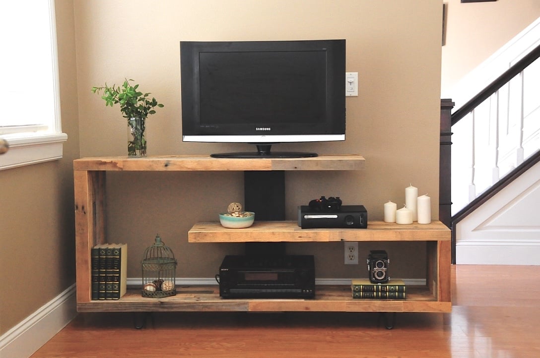 Ana White | Rustic Modern TV Console - DIY Projects