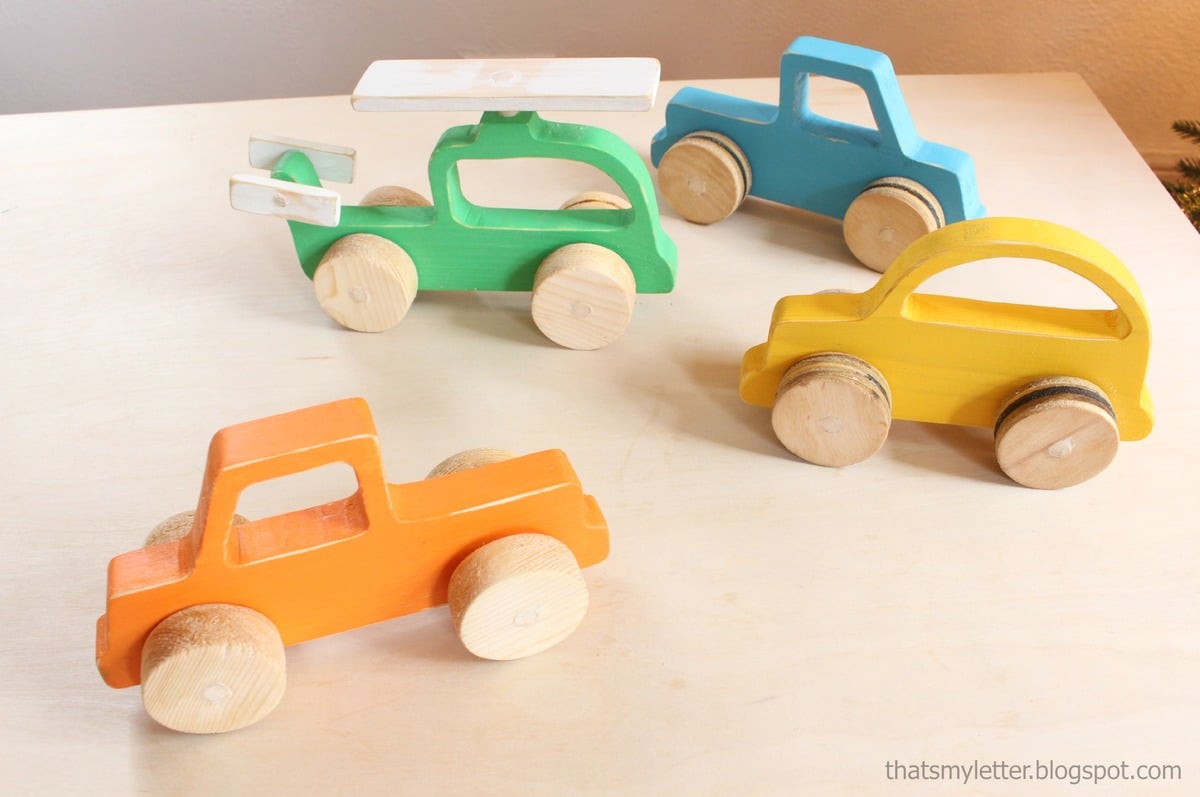 Ana White Wood Push Car, Truck and Helicopter Toys - DIY Projects