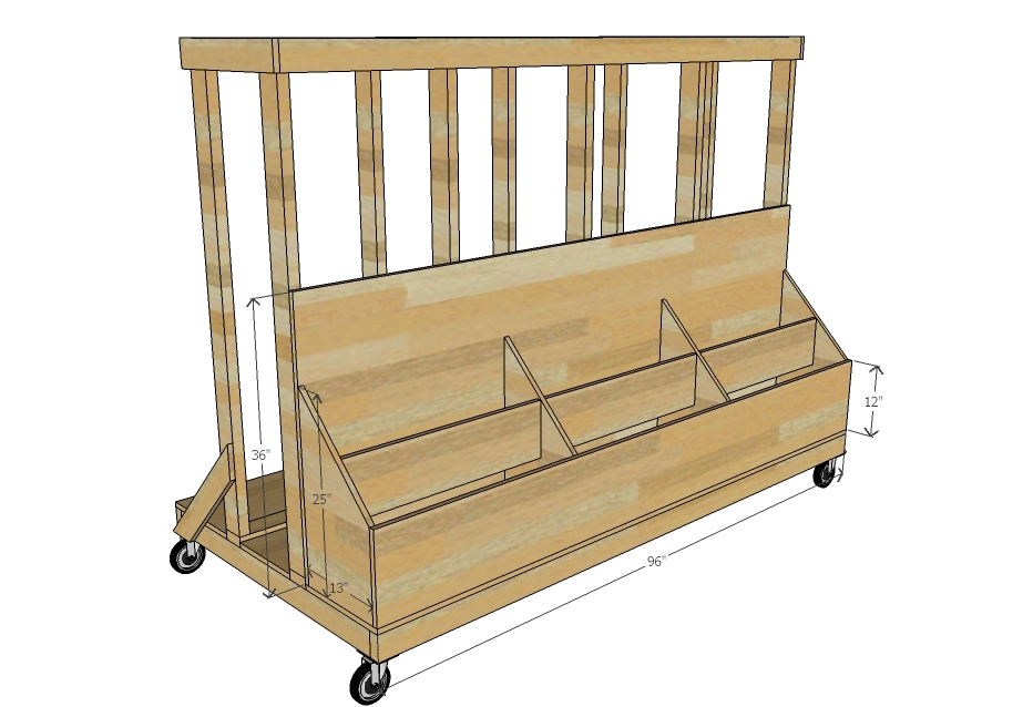 Plywood Storage Cart Plans - The Best Cart