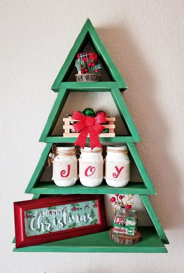ana white wooden christmas tree shelf - diy projects