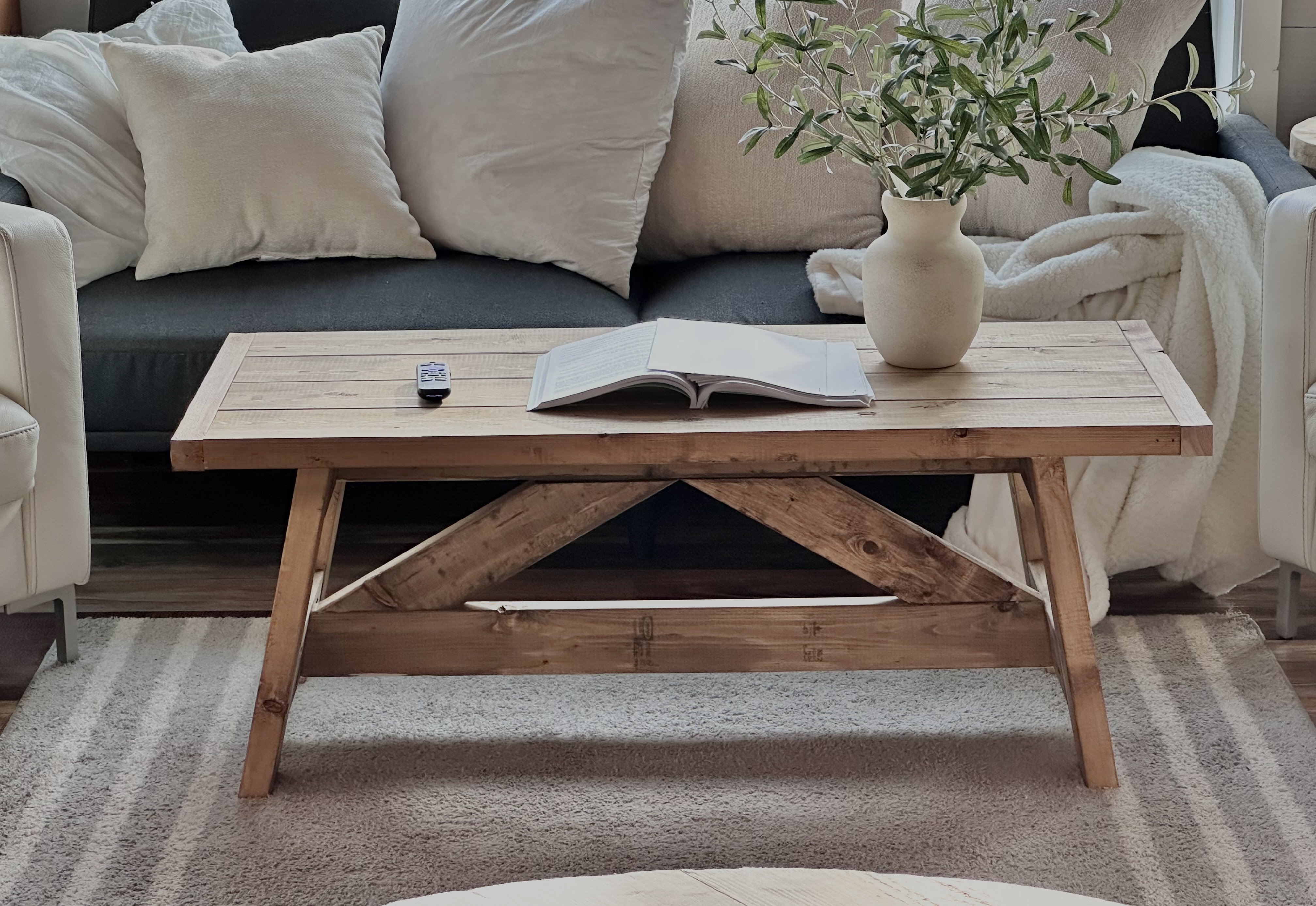 DIY truss coffee table plans